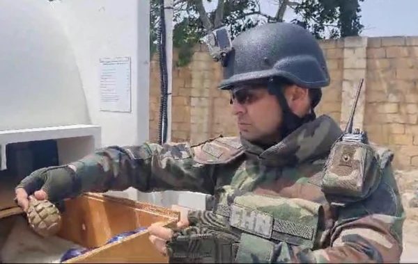 Bakıda döyüş tətbiqinə yararlı əl qumbarası və partladıcı aşkarlanıb - FOTO/VİDEO