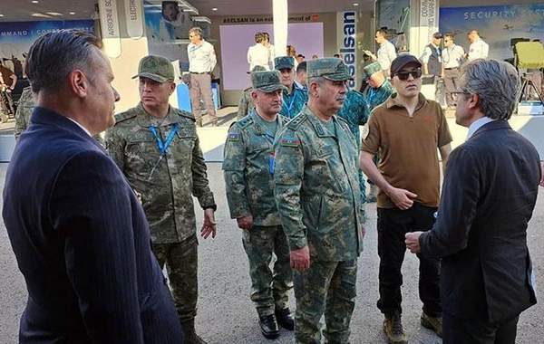 Müdafiə Nazirliyinin rəhbər heyəti Türkiyədə "Doğanbey" təlim sahəsində olublar - FOTO