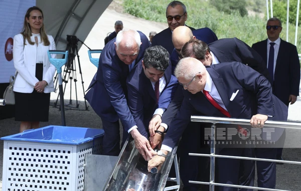 Laçında "Malıbəy" KSES-in təməli qoyulub - FOTO/VİDEO