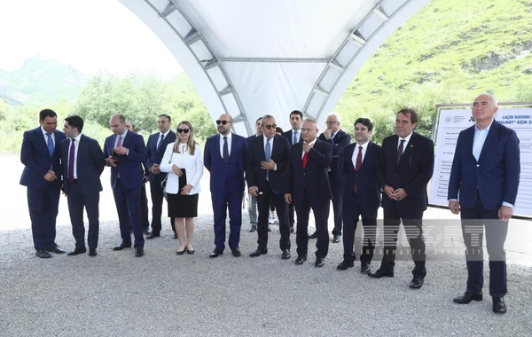 Laçında "Malıbəy" KSES-in təməli qoyulub - FOTO/VİDEO