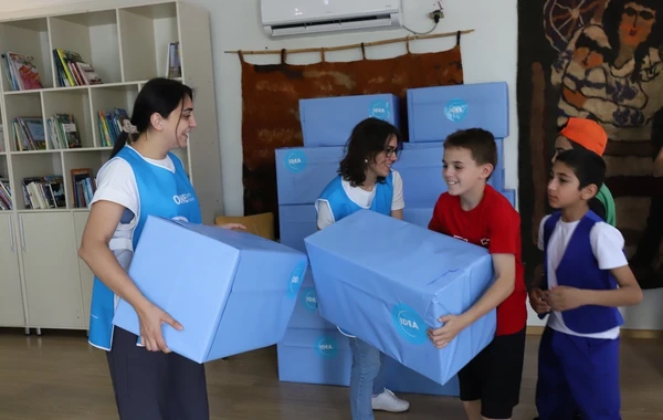 IDEA "Sevincini bölüş" kampaniyası çərçivəsində uşaqlar üçün növbəti aksiya keçirib - FOTO