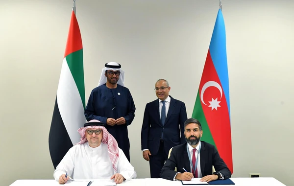 “SOCAR və “Masdar” arasında üç bərpa olunan enerji layihəsi üzrə Səhmdarlar Sazişləri imzalanıb - YENİLƏNİB - FOTO