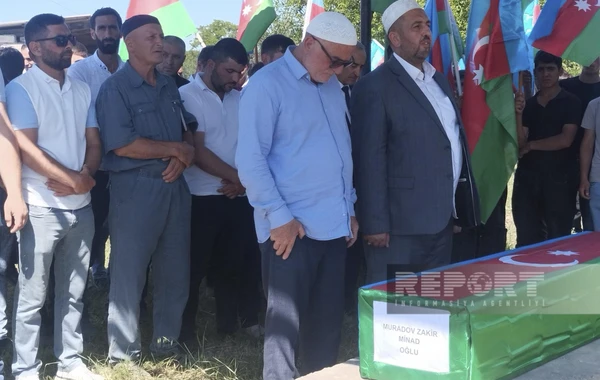 Xaçmazda Birinci Qarabağ müharibəsinin şəhidi Zakir Muradov dəfn edilib - FOTO