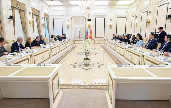 Sahibə Qafarova qırğız həmkarına regionda sülhün əldə olunması ilə bağlı atılan addımlardan danışıb - FOTO