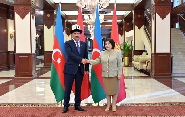 Sahibə Qafarova qırğız həmkarına regionda sülhün əldə olunması ilə bağlı atılan addımlardan danışıb - FOTO
