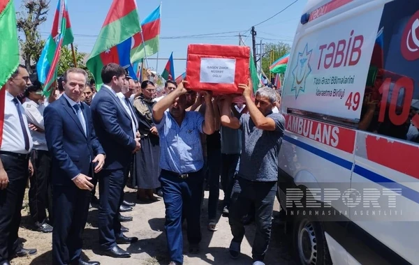 Zərdabda Birinci Qarabağ müharibəsinin şəhidi Zakir İsaqov dəfn edilib - FOTO