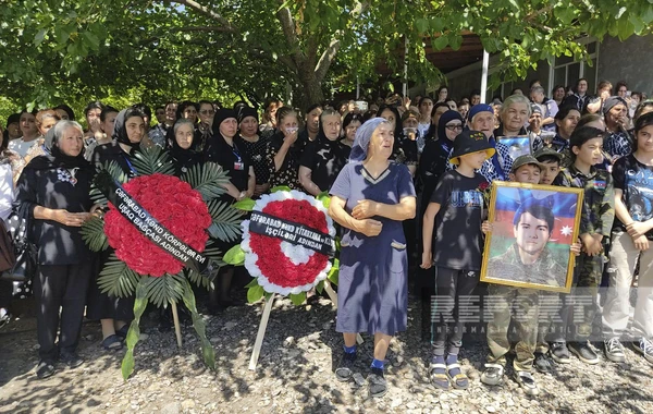 Şəkidə Birinci Qarabağ müharibəsinin şəhidi Səbuhi Süleymanov dəfn edilib - FOTO