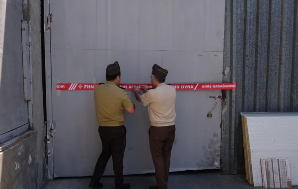 Bakı-Sumqayıt yolunda yanğın təhlükəli istehsalat sahəsinin fəaliyyəti dayandırılıb - FOTO/VİDEO