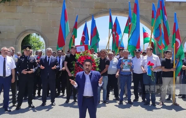 Gəncədə Birinci Qarabağ müharibəsinin şəhidi Ədalət Abbasov dəfn edilib - FOTO