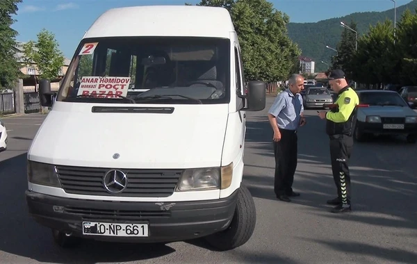 Qanunsuz sərnişin daşıyan avtobus sürücüləri cəzalandırıldılar - FOTO/VİDEO