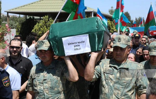 31 il sonra meyit qalıqları tapılmış şəhid dəfn olunub - FOTO