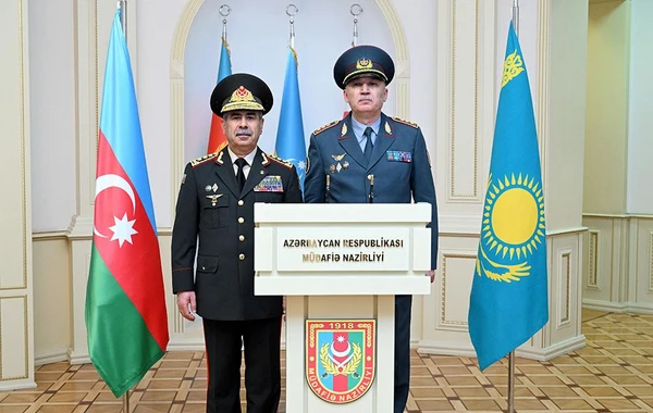 Подписан документ о военном сотрудничестве между Азербайджаном и Казахстаном - ФОТО/ВИДЕО