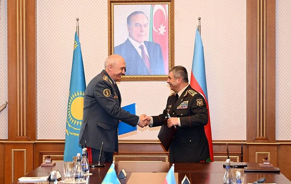 Подписан документ о военном сотрудничестве между Азербайджаном и Казахстаном - ФОТО/ВИДЕО