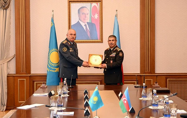 Подписан документ о военном сотрудничестве между Азербайджаном и Казахстаном - ФОТО/ВИДЕО