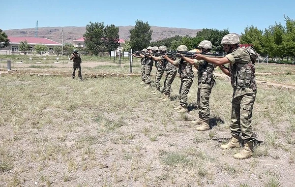 Naxçıvanda hərbi vəzifəlilərin təlim toplanışı keçirilir - FOTO/VİDEO