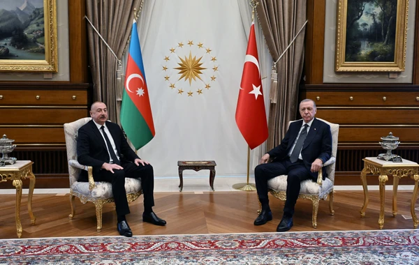 Ankarada İlham Əliyevin Rəcəb Tayyib Ərdoğan ilə təkbətək görüşü olub - YENİLƏNİB-2 - FOTO