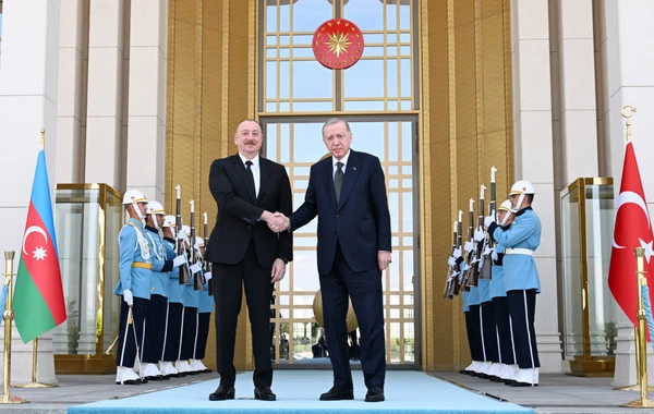 Ankarada İlham Əliyevin Rəcəb Tayyib Ərdoğan ilə təkbətək görüşü olub - YENİLƏNİB-2 - FOTO