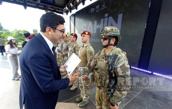 “Şahin” hərbi-idman oyunlarının qalib komandaları mükafatlandırılıb - FOTO