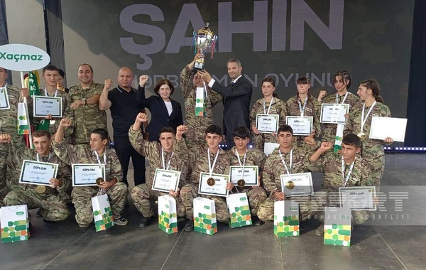 “Şahin” hərbi-idman oyunlarının qalib komandaları mükafatlandırılıb - FOTO