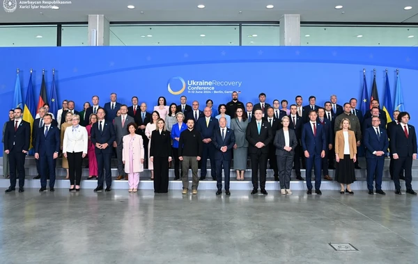 Ceyhun Bayramov Berlində keçirilən Ukrayna Bərpa Konfransında iştirak edib - FOTO