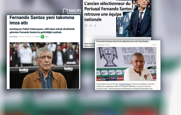Fernandu Santuşun yığmamıza təyinatı dünya KİV-də - FOTO