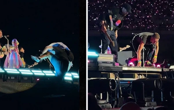 "Coldplay"in konsertində kuryoz hadisə - FOTO