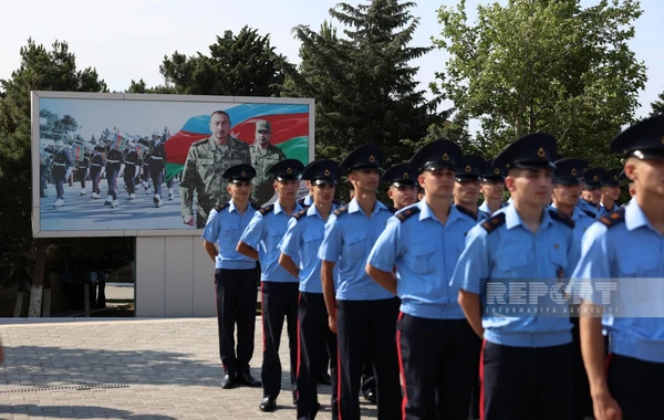 Cəmşid Naxçıvanski adına Hərbi Liseydə buraxılış gününə həsr olunan mərasim keçirilib - FOTO