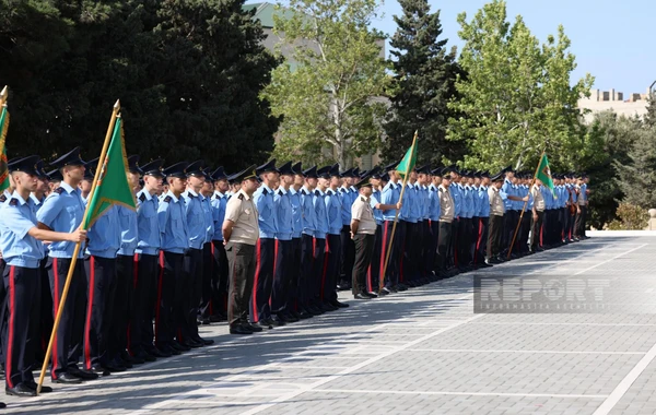 Cəmşid Naxçıvanski adına Hərbi Liseydə buraxılış gününə həsr olunan mərasim keçirilib - FOTO