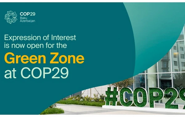 COP29-un Yaşıl Zona üzrə tərəfdaşlıq və sərgiləmə müraciətlərinin qəbuluna başlanılır
