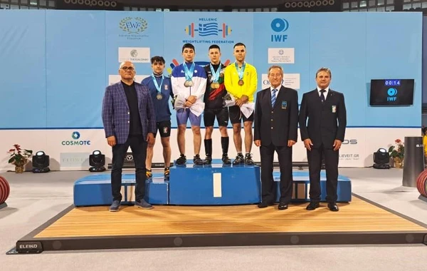 Azərbaycan ağırlıqqaldıranı Yunanıstandakı Avropa çempionatında 3 medal qazanıb - FOTO