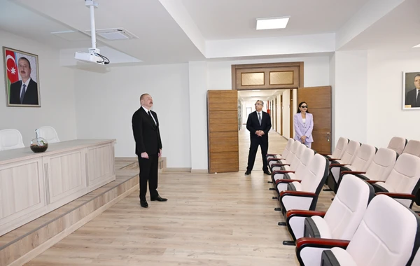 İlham Əliyev və Mehriban Əliyeva Bakıda Botanika İnstitutunun yeni binasının açılışında - FOTO