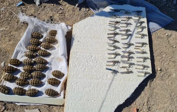 Abşeronda xeyli silah-sursat tapılıb - FOTO/VİDEO