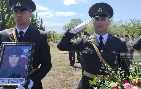 Xaçmazda Birinci Qarabağ müharibəsinin şəhidi Adıgözəl Qasımov dəfn edilib - FOTO - YENİLƏNİB