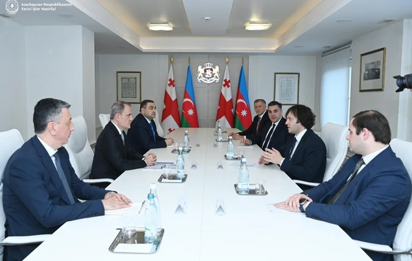 Ceyhun Bayramov Kobaxidze ilə strateji sahələrdə əməkdaşlığın genişləndirilməsini müzakirə edib - FOTO