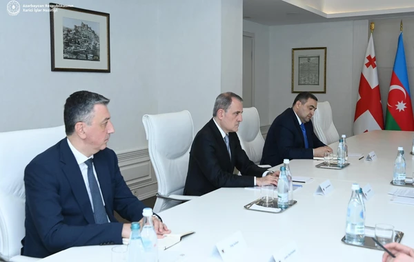 Ceyhun Bayramov Kobaxidze ilə strateji sahələrdə əməkdaşlığın genişləndirilməsini müzakirə edib - FOTO