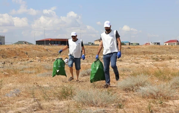 Xəzər dənizinin Bilgəh sahili tullantılardan təmizlənib - FOTO