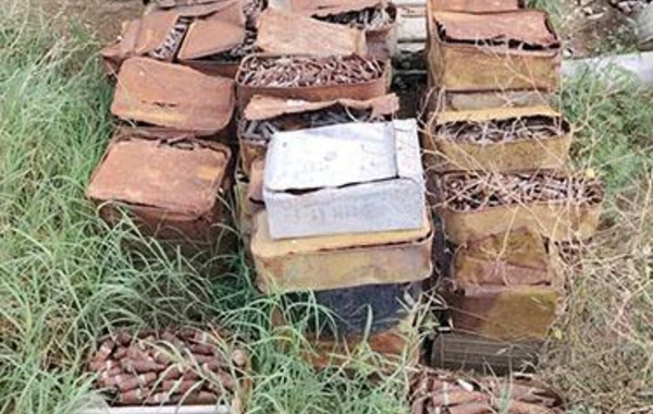 Xocalıda xeyli sayda döyüş sursatı aşkarlanıb - FOTO/VİDEO