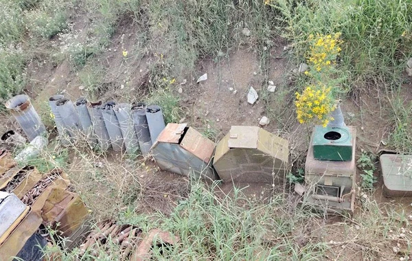 Xocalıda xeyli sayda döyüş sursatı aşkarlanıb - FOTO/VİDEO