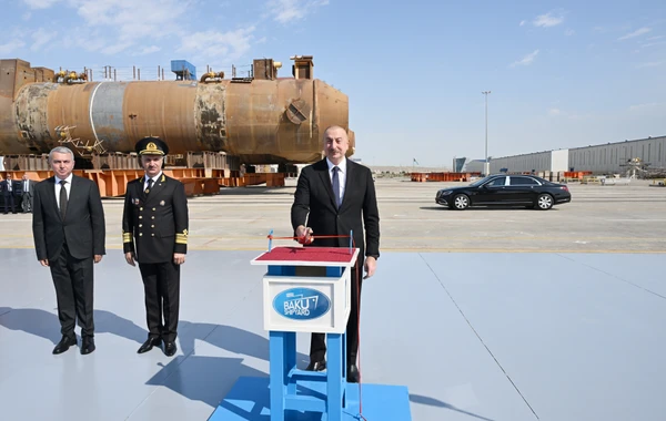 Prezident İlham Əliyev “Zəngilan” tankerinin istismara verilməsi mərasimində iştirak edib - YENİLƏNİB - FOTO