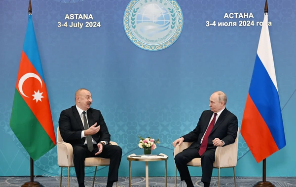 Astanada İlham Əliyevin Vladimir Putin ilə görüşü olub - FOTO/VİDEO - YENİLƏNİB