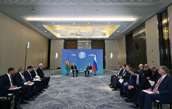 Astanada İlham Əliyevin Vladimir Putin ilə görüşü olub - FOTO/VİDEO - YENİLƏNİB