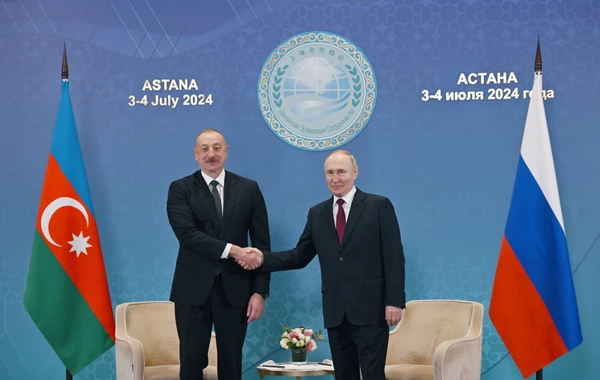 Astanada İlham Əliyevin Vladimir Putin ilə görüşü olub - FOTO/VİDEO - YENİLƏNİB