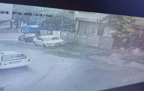 Yağışdan sonra yol çökdü - Avtomobillər içinə düşdü - FOTO/VİDEO