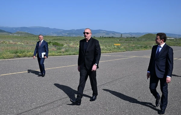 Prezident İlham Əliyev Xocalı hava limanında olub - YENİLƏNİB - FOTO