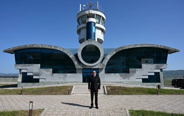 Prezident İlham Əliyev Xocalı hava limanında olub - YENİLƏNİB - FOTO