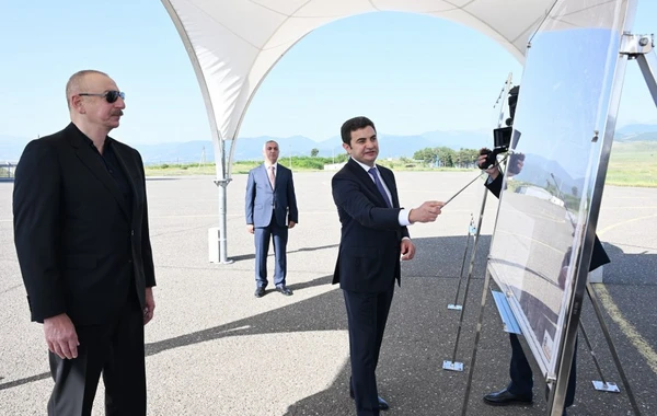 Prezident İlham Əliyev Xocalı hava limanında olub - YENİLƏNİB - FOTO
