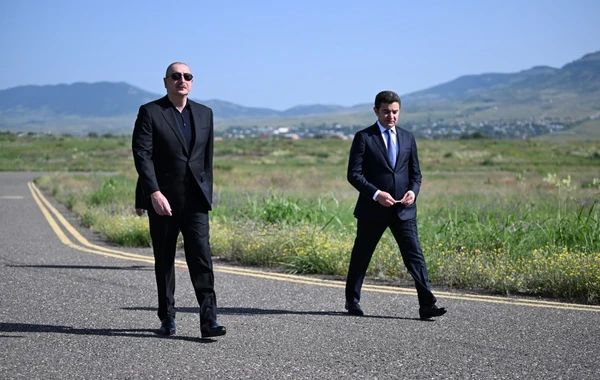 Prezident İlham Əliyev Xocalı hava limanında olub - YENİLƏNİB - FOTO