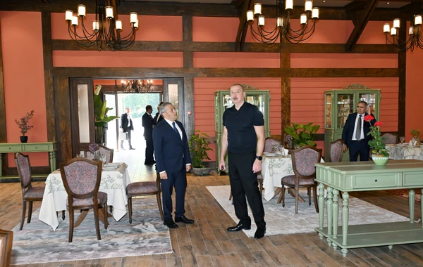 Prezident Şuşada “İsa bulağı” istirahət kompleksinin açılışında iştirak edib - FOTO - YENİLƏNİB