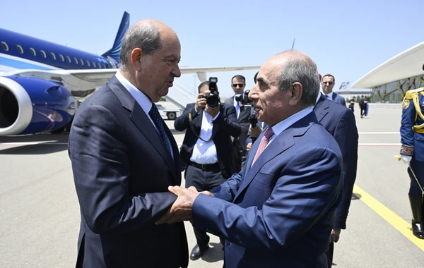 Şimali Kipr Prezidenti Ersin Tatar Füzuli rayonuna gedib - FOTO