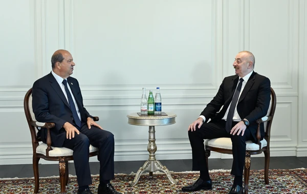 İlham Əliyev Şuşada Şimali Kipr Türk Cümhuriyyətinin Prezidentini qəbul edib - YENİLƏNİB - FOTO